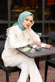 Bambu Kraş Eşarp Mint Yeşili
