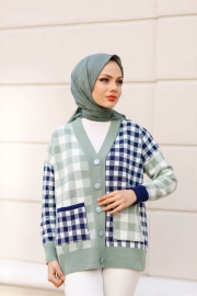 Bambu Kraş Eşarp Küf Yeşili