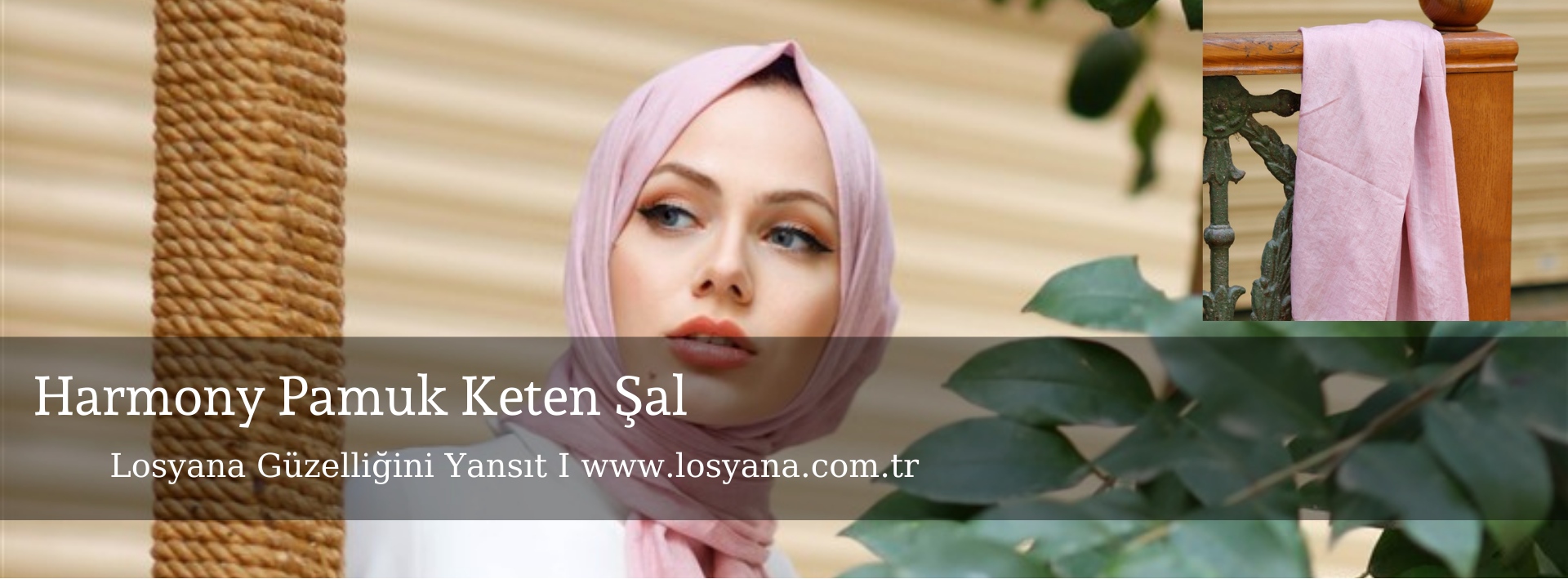 Harmoni Pamuklu Keten Şal