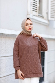 Harmony Pamuk Keten eşarp Vizon