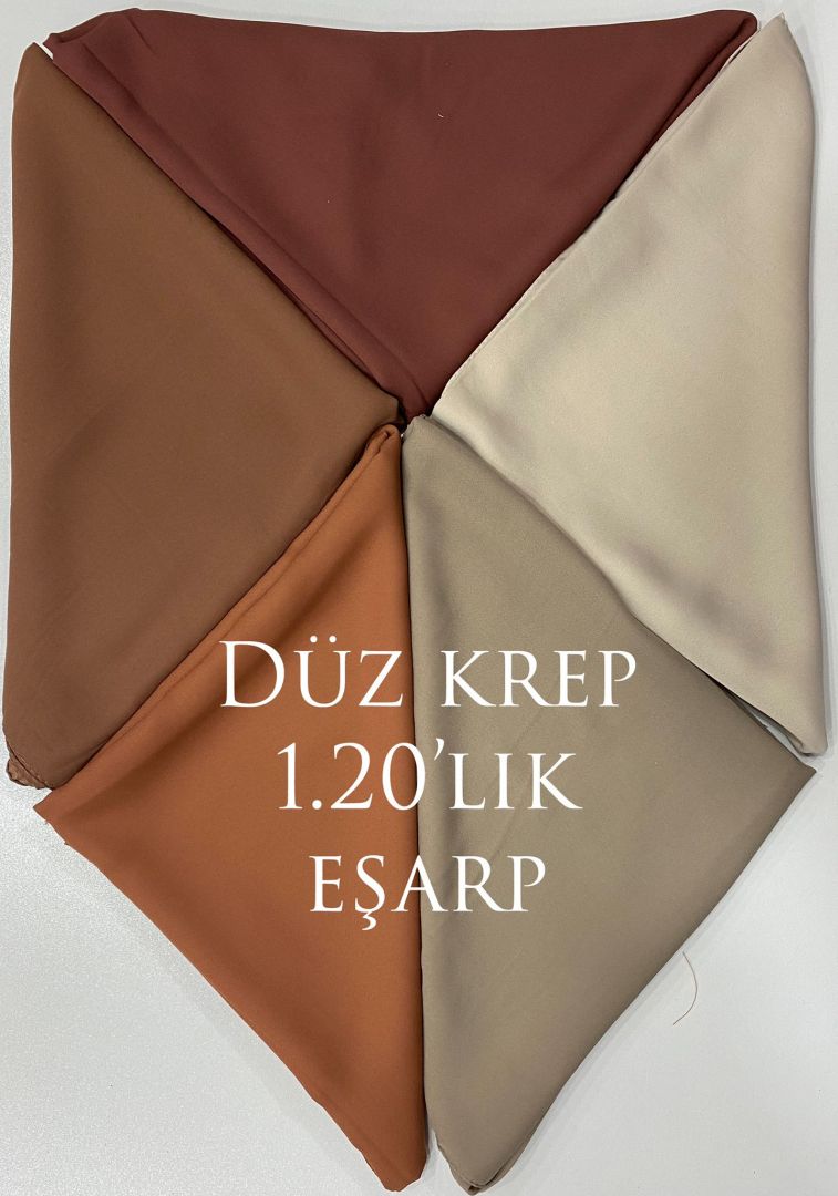 Düz Krep Eşarp