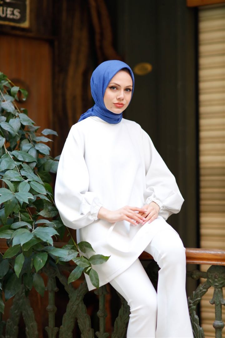 Bambu Kraş Eşarp İndigo