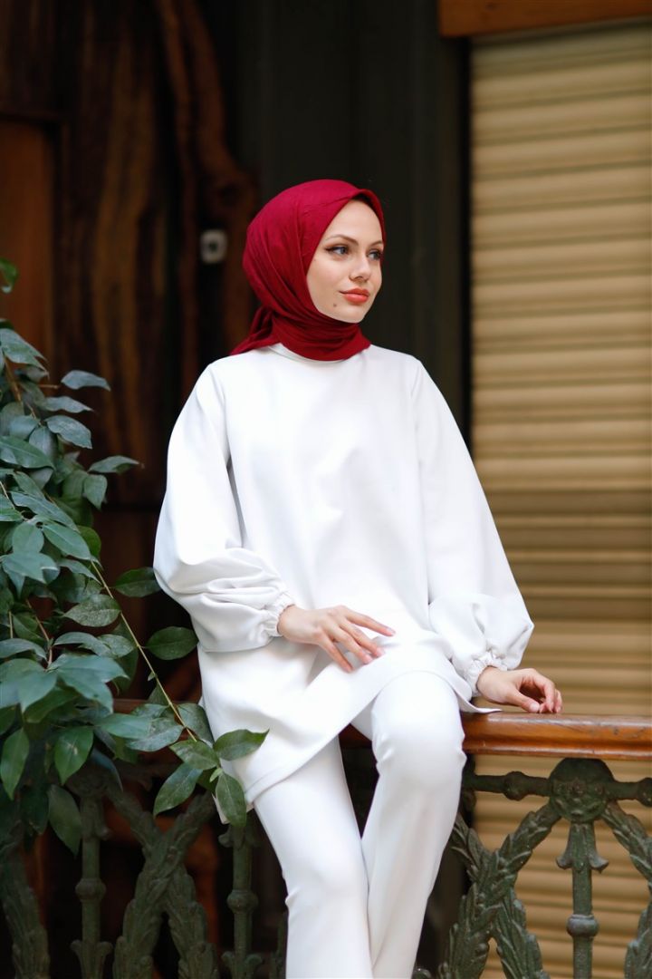 Bambu Kraş Eşarp Bordo