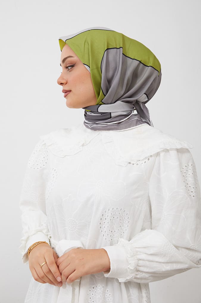 Dijital Soft Eşarp Büyük Desen