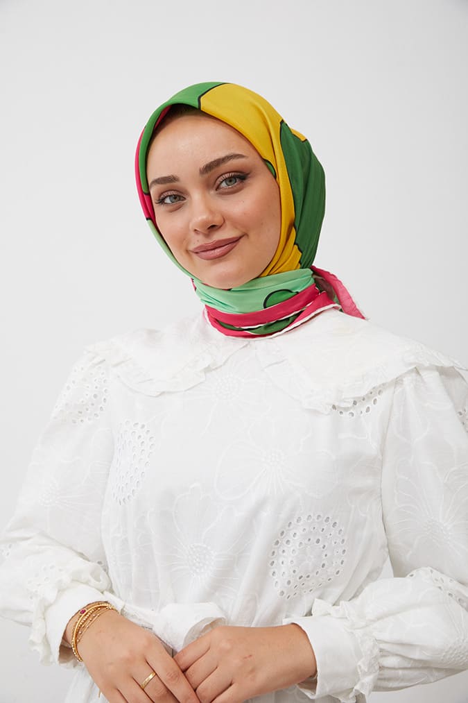 Dijital Soft Eşarp Büyük Desen