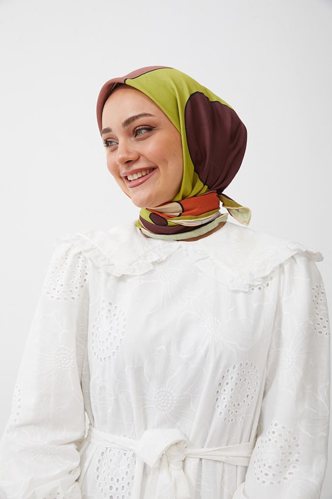 Dijital Soft Eşarp Büyük Desen