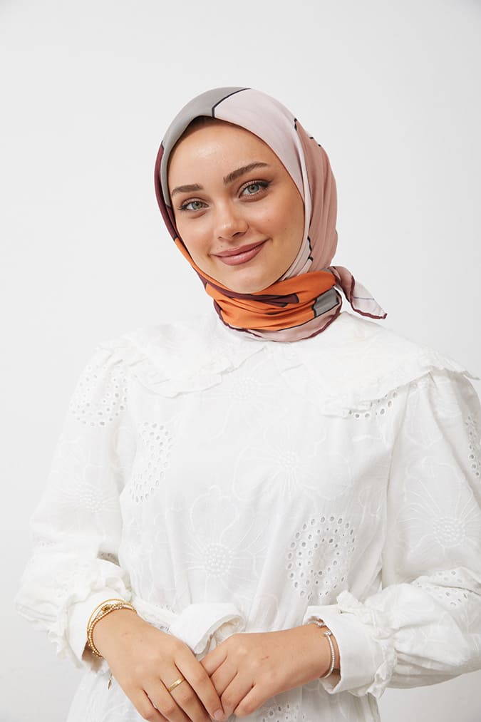 Dijital Soft Eşarp Büyük Desen