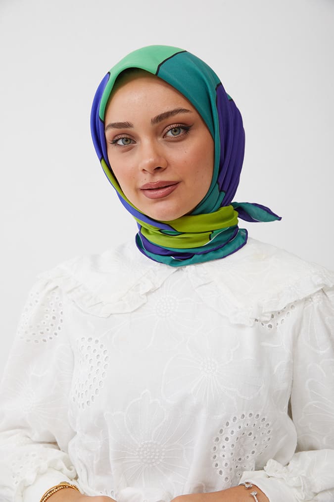 Dijital Soft Eşarp Büyük Desen