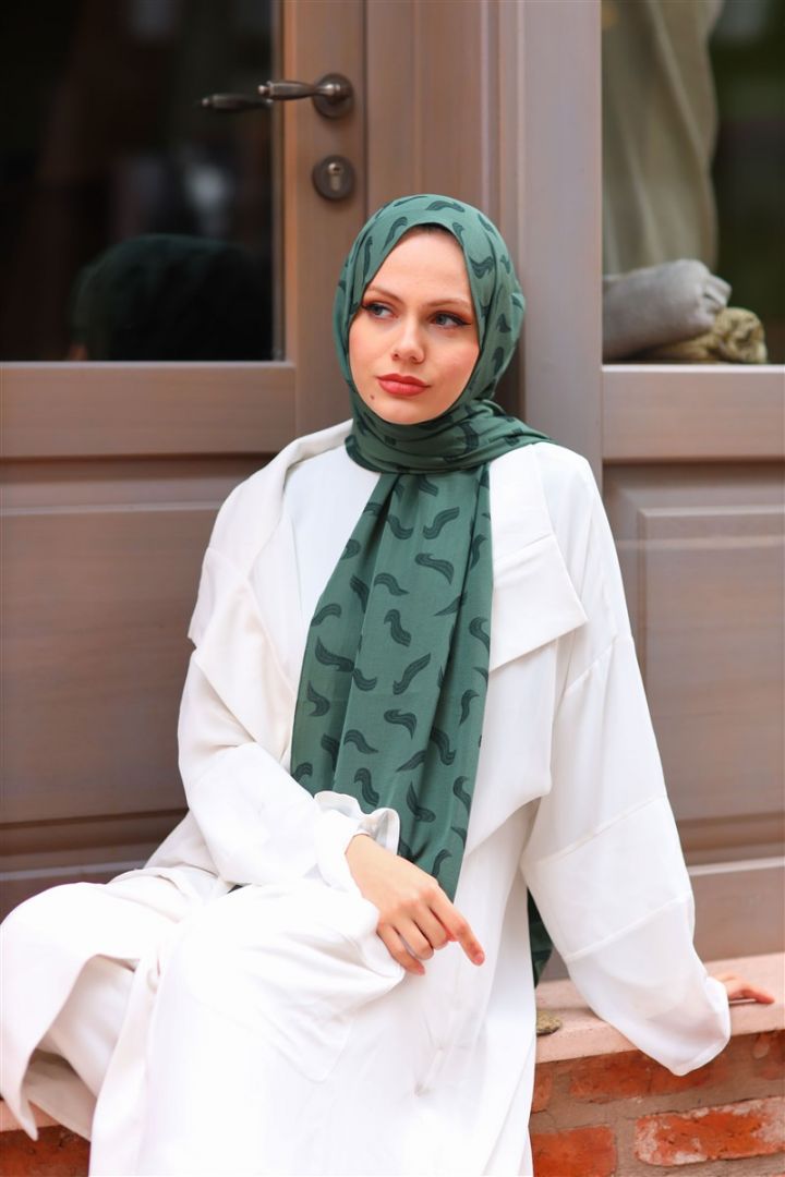 JASMİNE NATURAL KREP RÜZGAR DESEN 