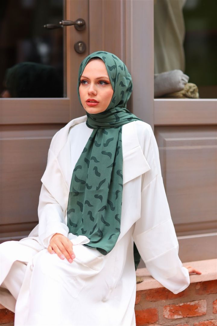 JASMİNE NATURAL KREP RÜZGAR DESEN 