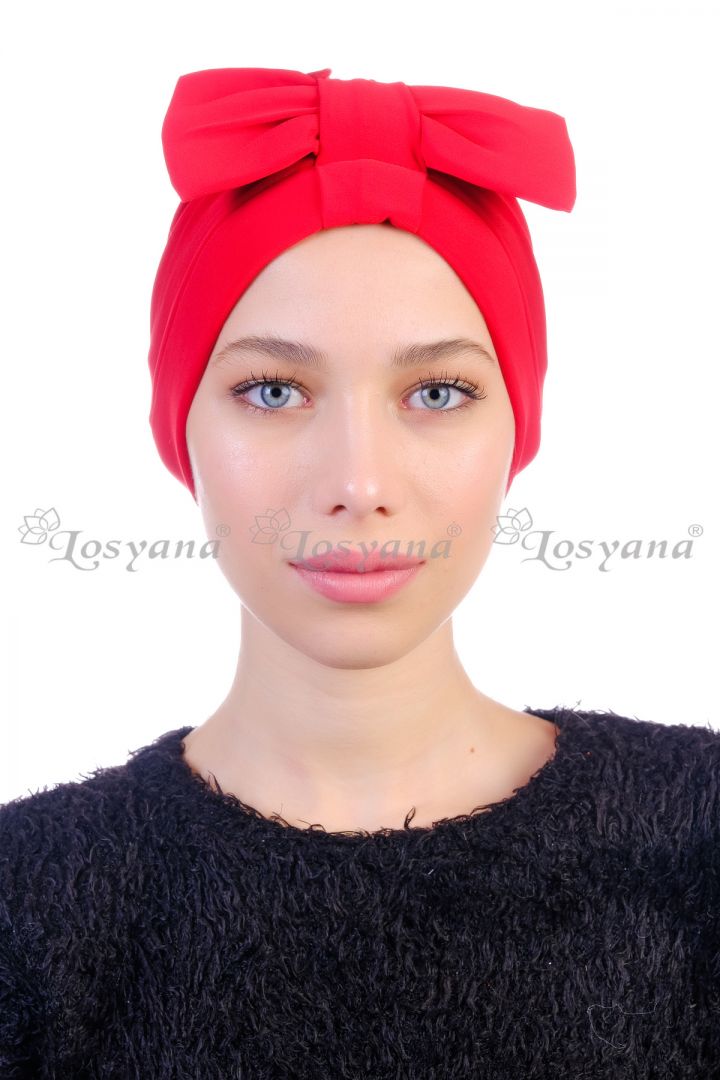 Fiyonklu Bone Kırmızı