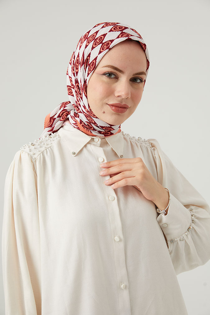 Pliseli Eşarp Model B
