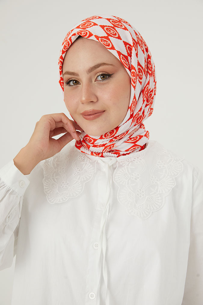 Pliseli Eşarp Model B