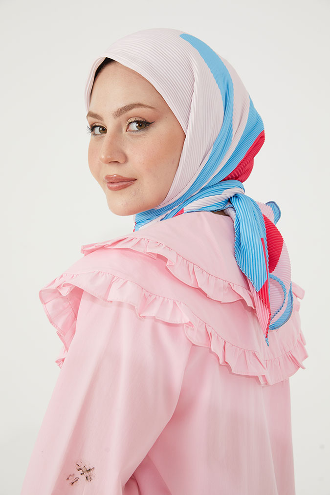 Pliseli Eşarp Model C