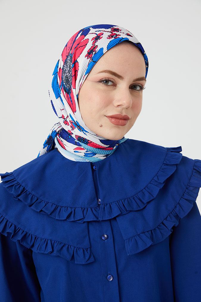 Pliseli Eşarp Model D