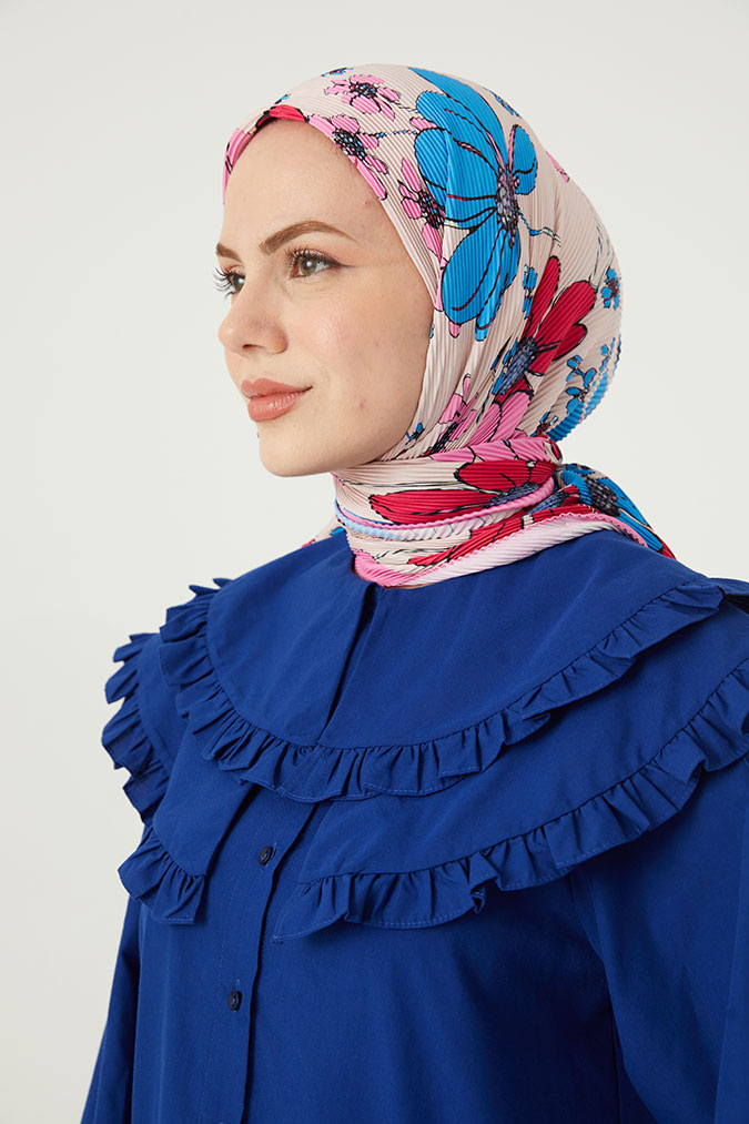Pliseli Eşarp Model D