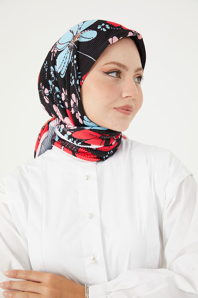 Pliseli Eşarp Model D