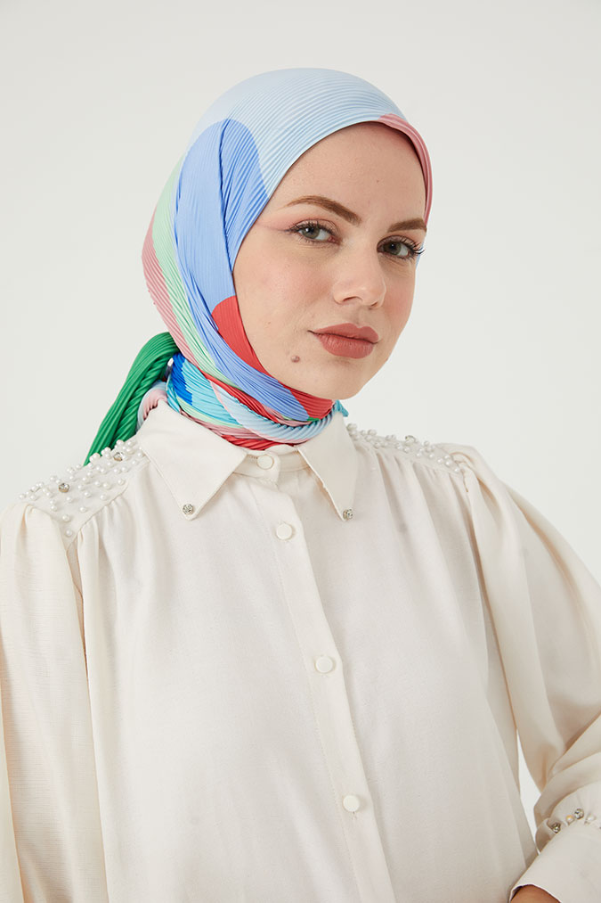 Pliseli Eşarp Model E