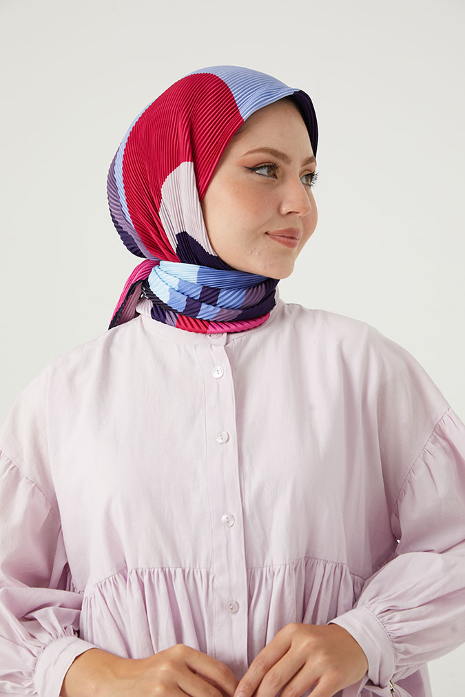 Pliseli Eşarp Model E