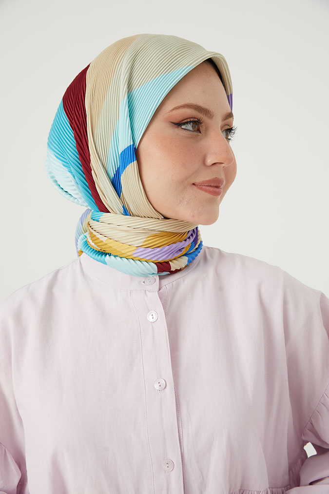 Pliseli Eşarp Model E