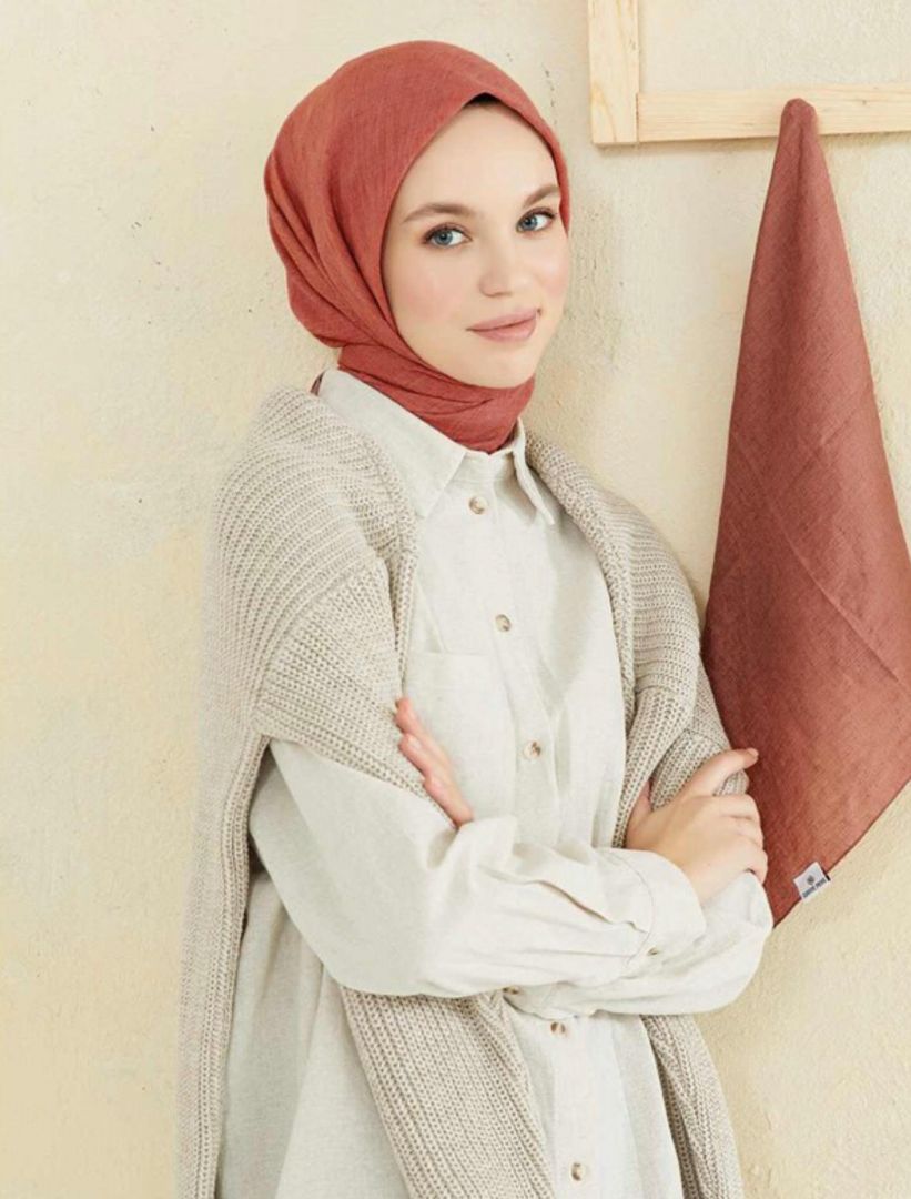 Jasmine Harmoni Pamuk Keten Eşarp
